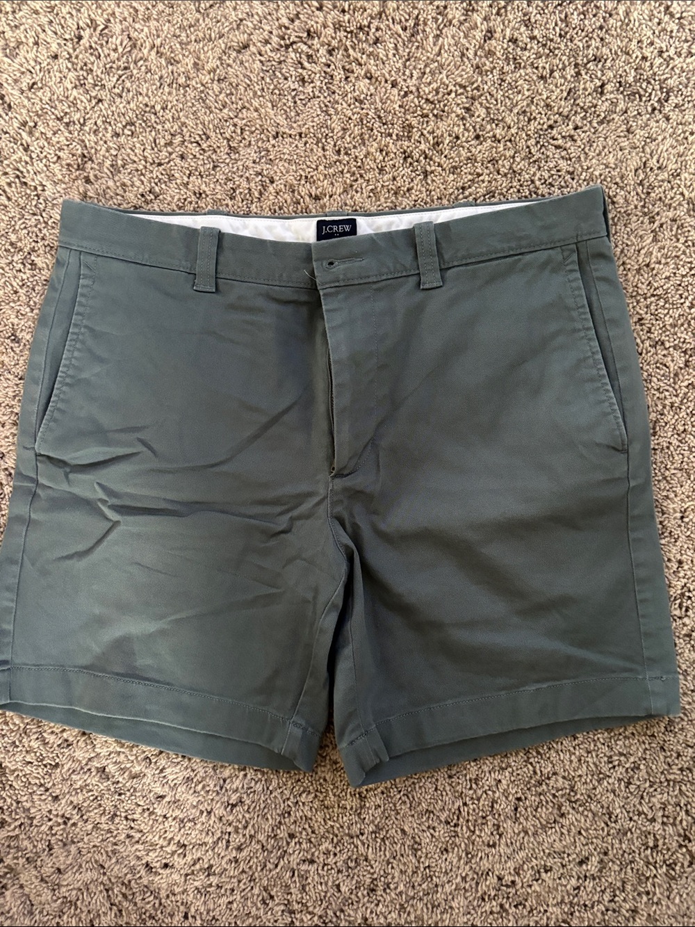 J. Crew Men’s Olive Green Stretch Chino Shorts